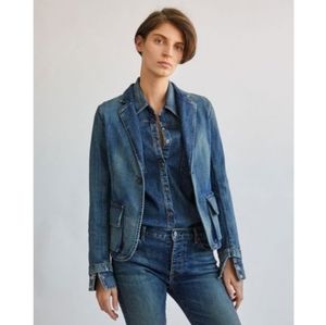 nili lotan addison denim blazer